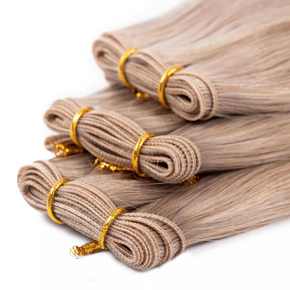 New Arrival 100% Human Hair Thick Ends Can Be Cut Invisible Genius Weft Hair Extension